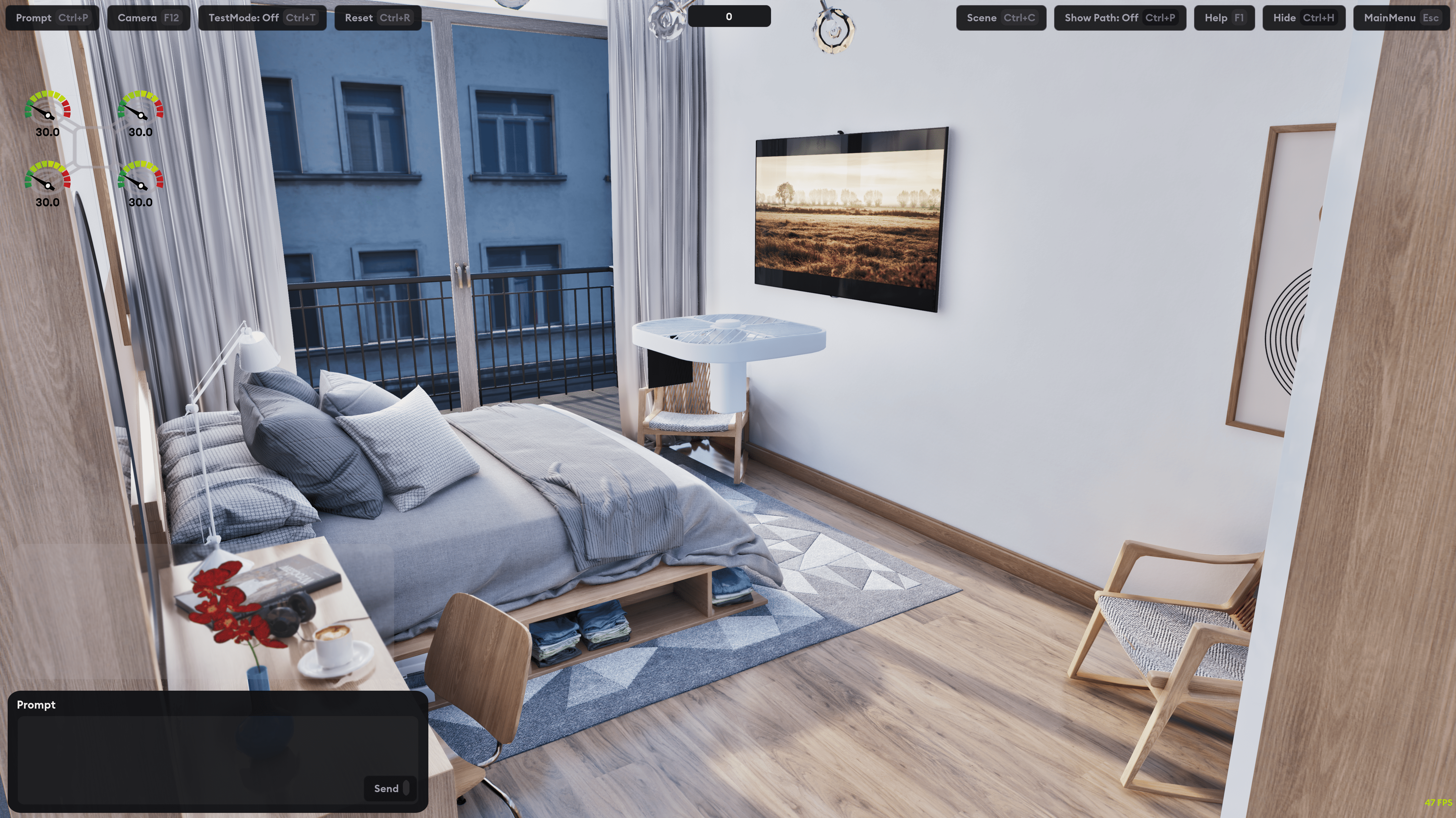 Bedroom environment in Lucky World