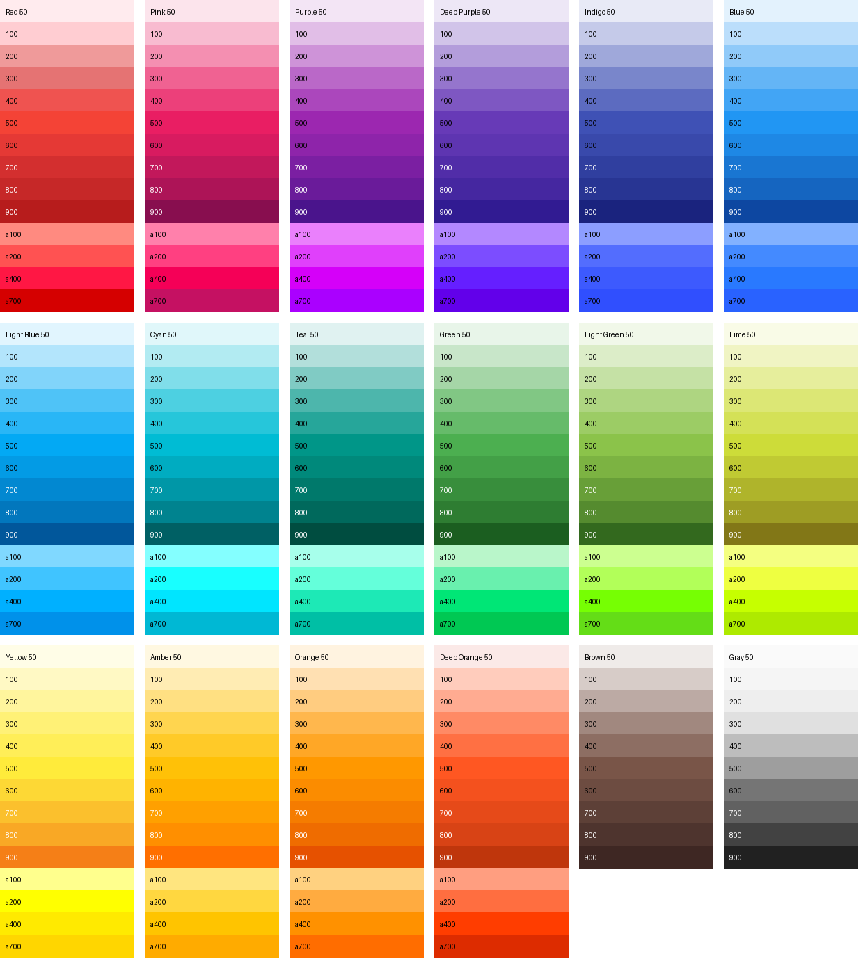 Image showing all shades of all colors.