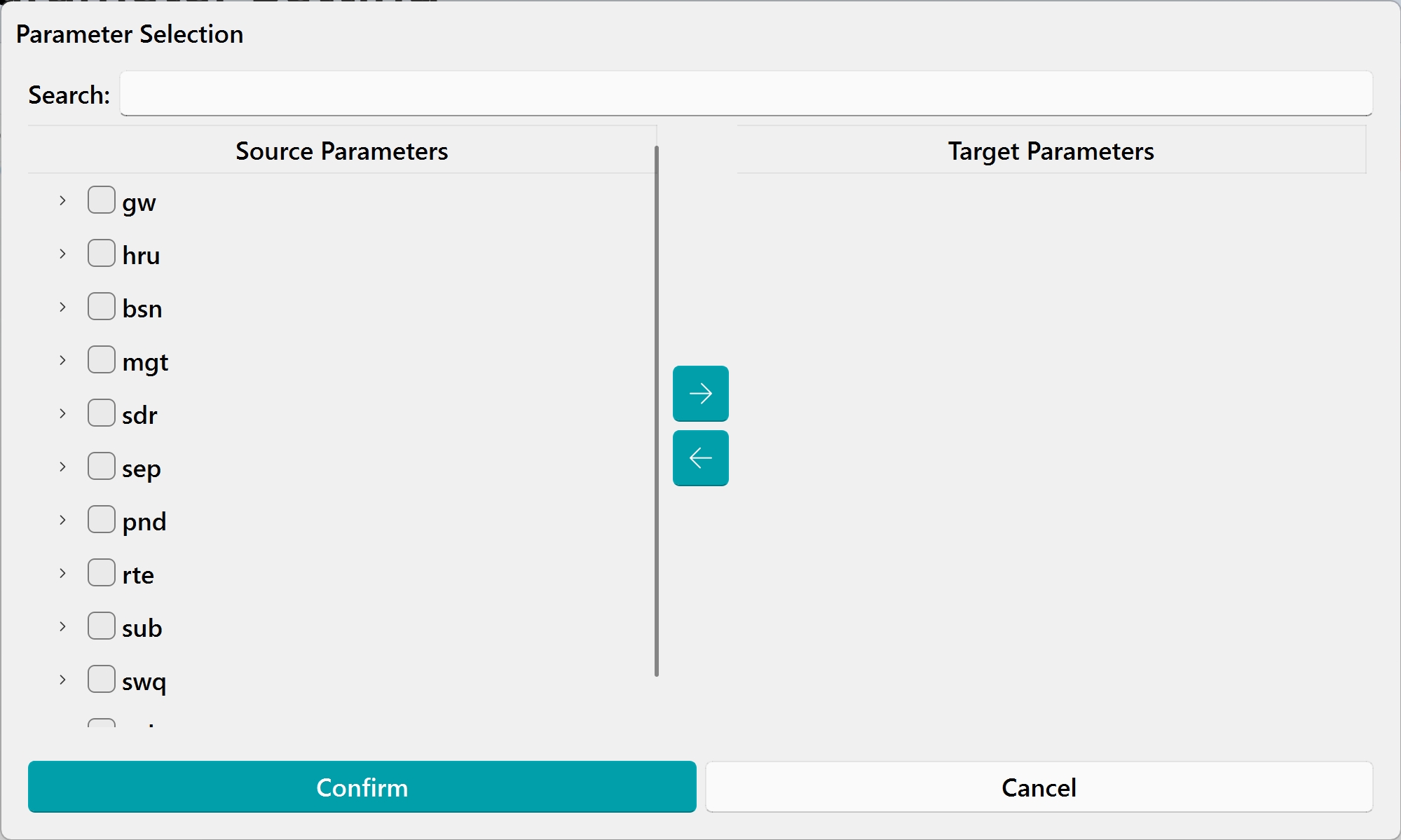 Parameter Selection