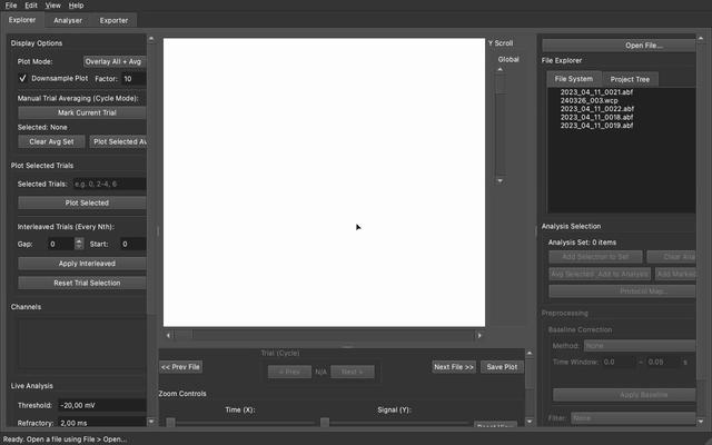 Synaptipy Interactive Workflow Demonstration