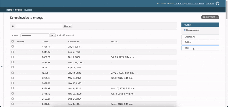 Django Default Admin