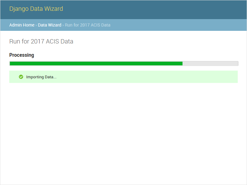 Auto Import - Progress Bar