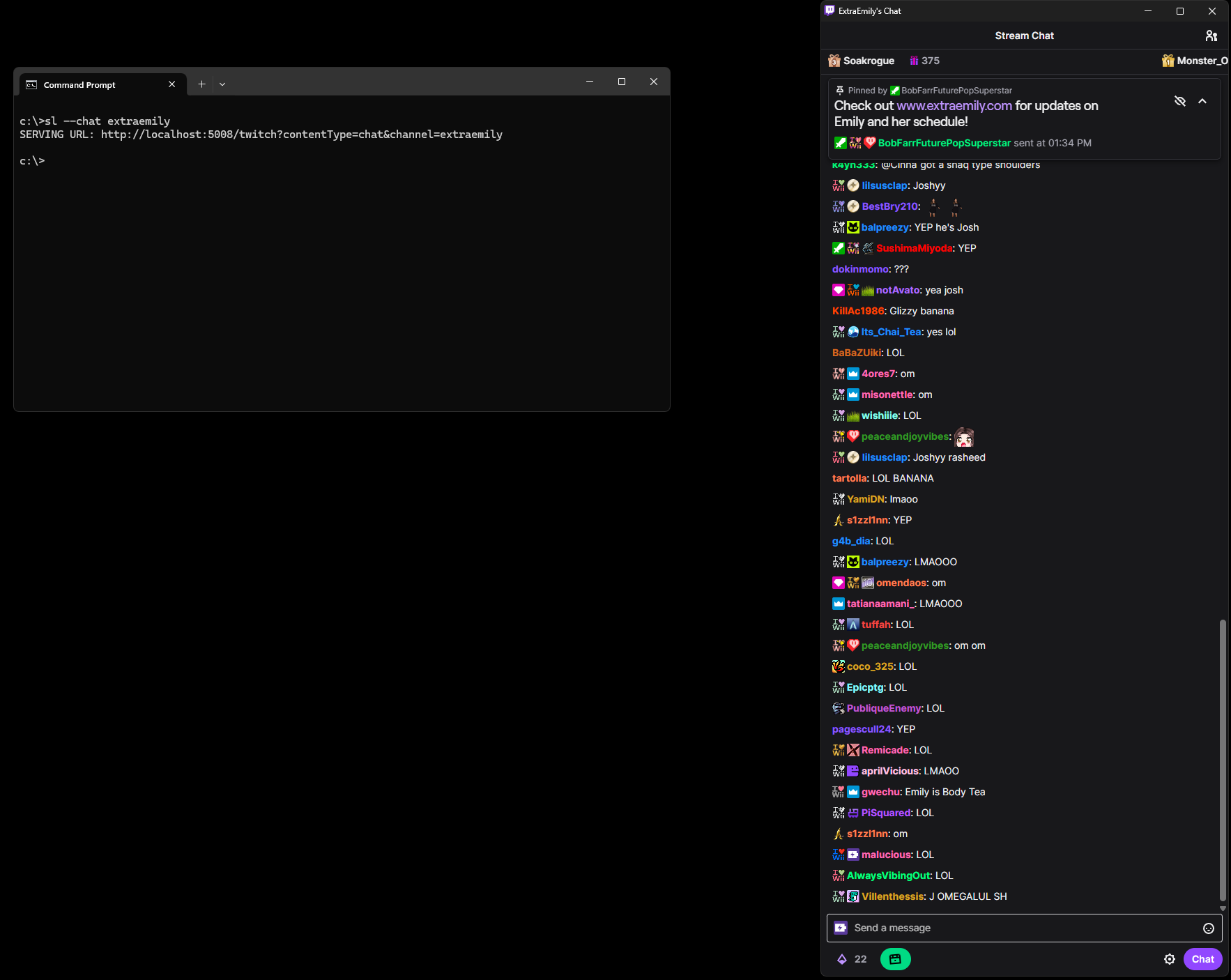 Streamledge Twitch Screenshot
