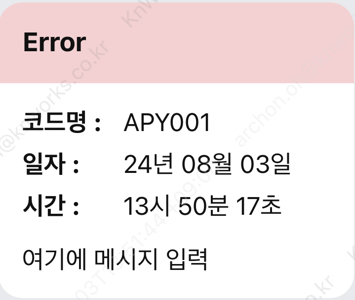 Error 결과