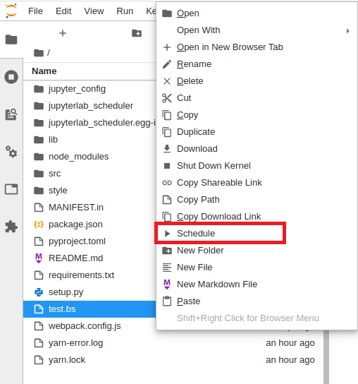 Context Menu