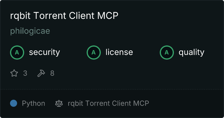 Rqbit MCP server
