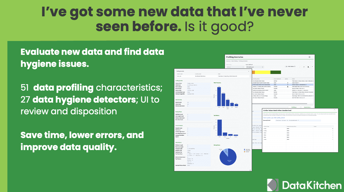 DataKitchen Open Source Data Quality TestGen Features - New Data