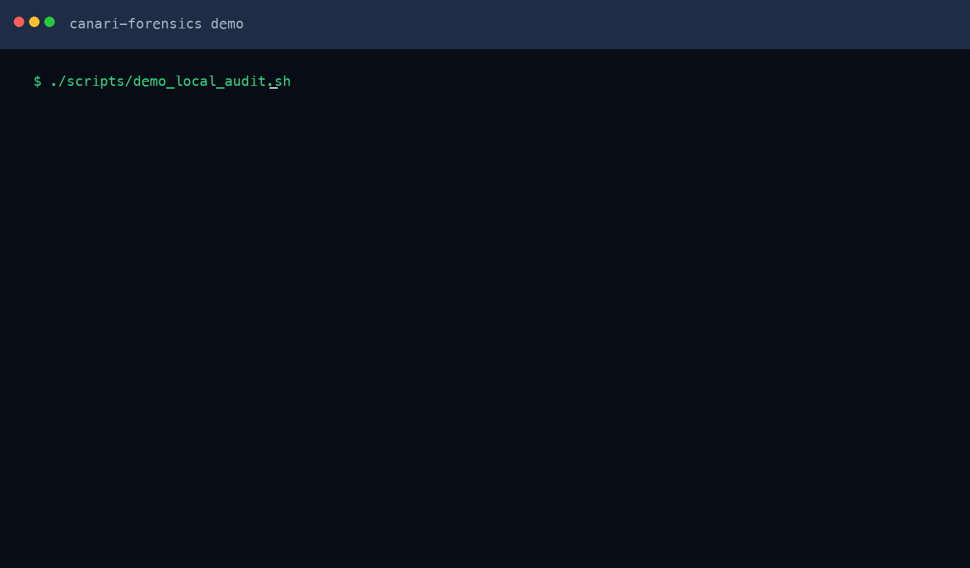 Canari demo