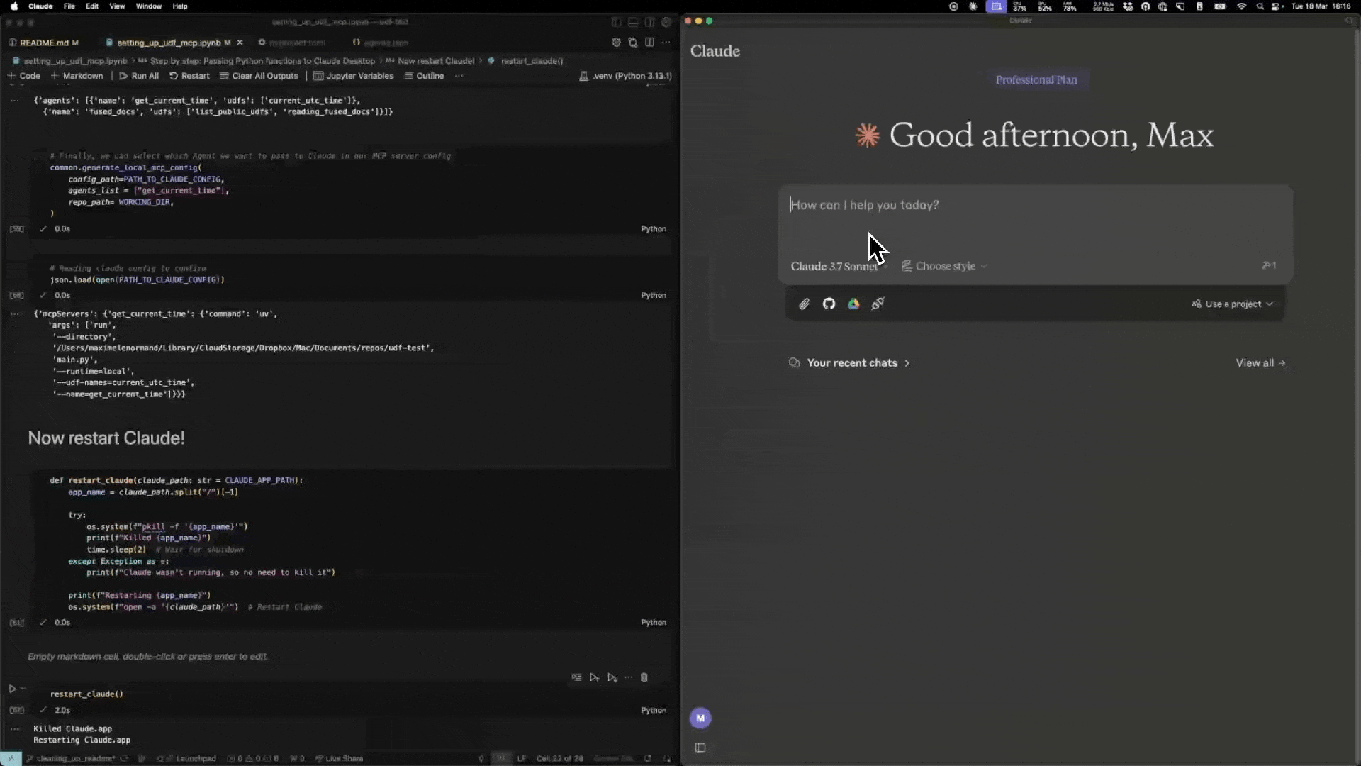Demo once setup