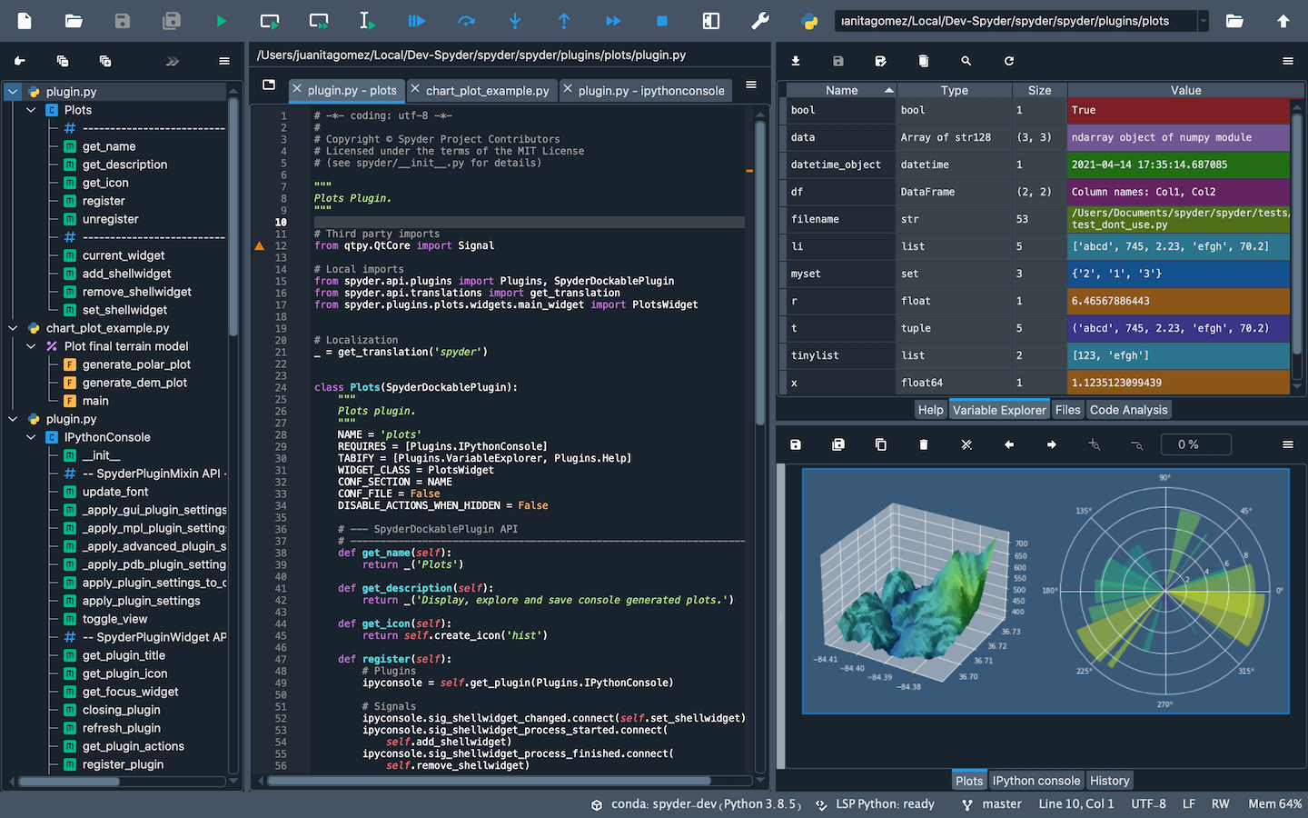 Metadata python. Спайдер питон 3.8. Spyder Пайтон. Среда разработки для Python Spyder. Спайдер программирование.