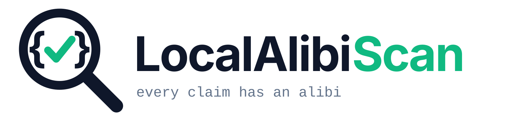 LocalAlibiScan — every claim has an alibi