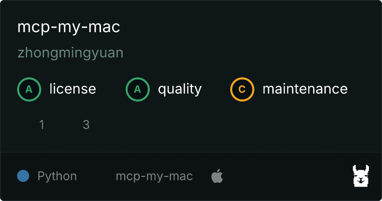 mcp-my-mac MCP server