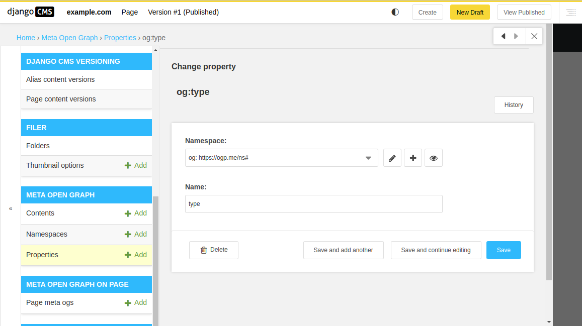 Property form