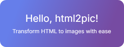 Quick Start Example