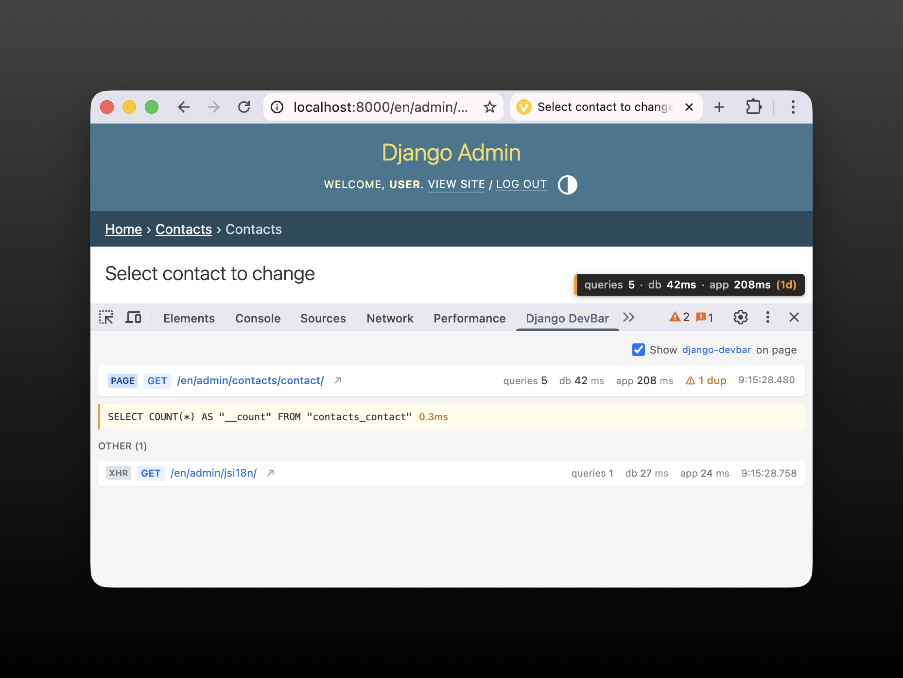 Chrome DevTools extension