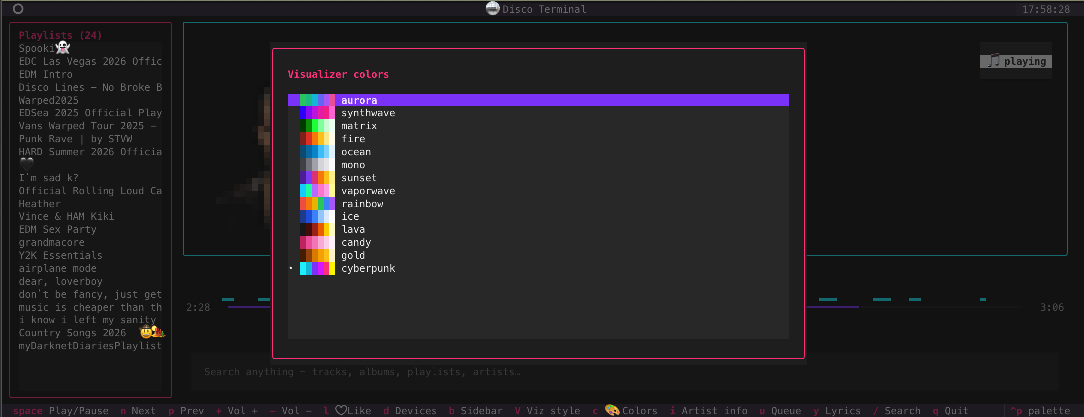Color palette picker