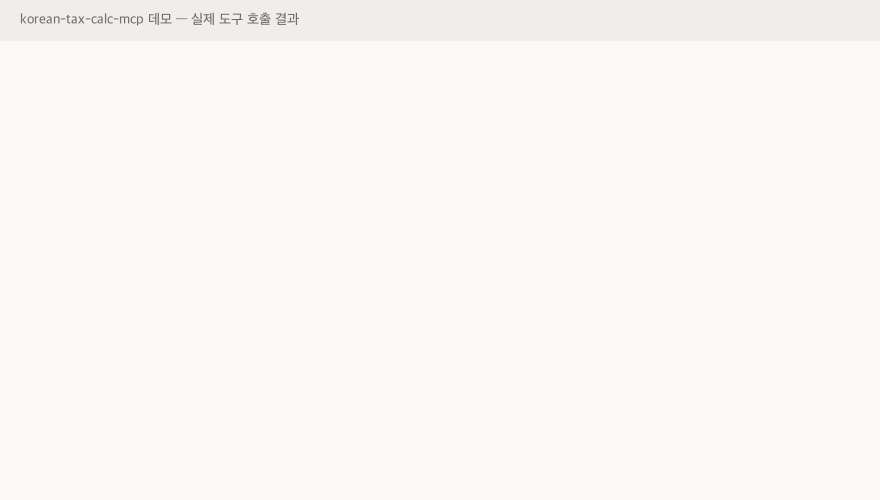 데모: 법인세·가산세 계산