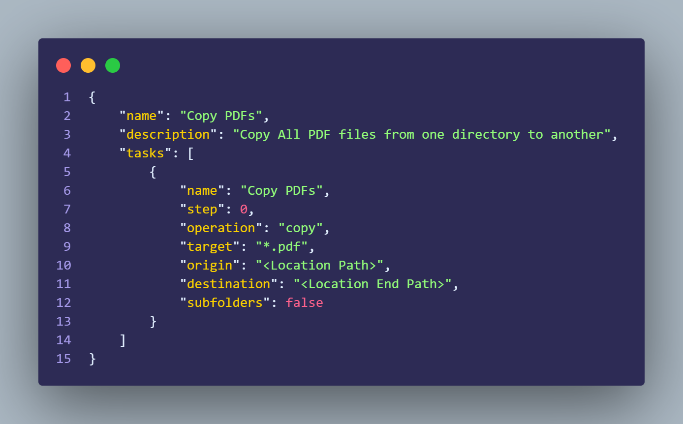 Copy Action