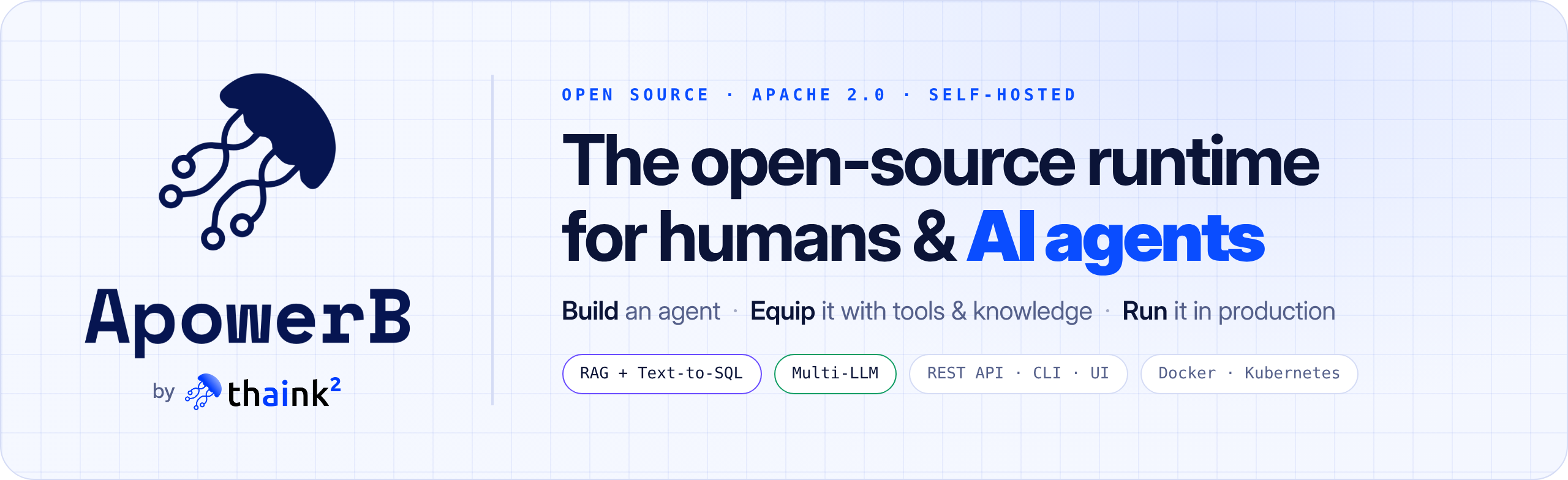 apowerb, the open-source runtime for humans and AI agents