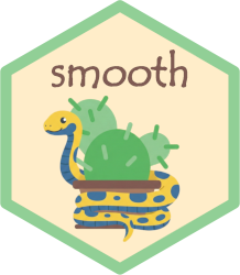 hex-sticker of the smooth package for Python