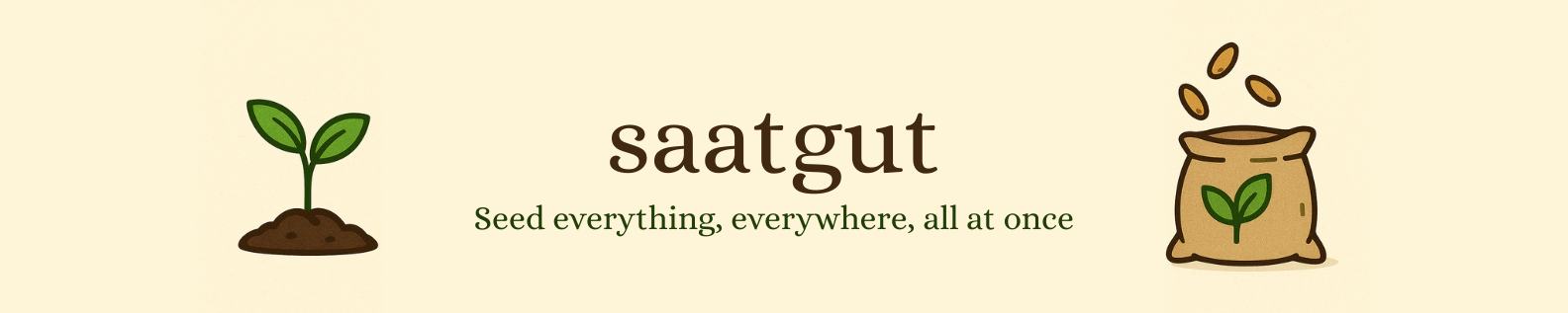 saatgut - Seed everything, everywhere, all at once.