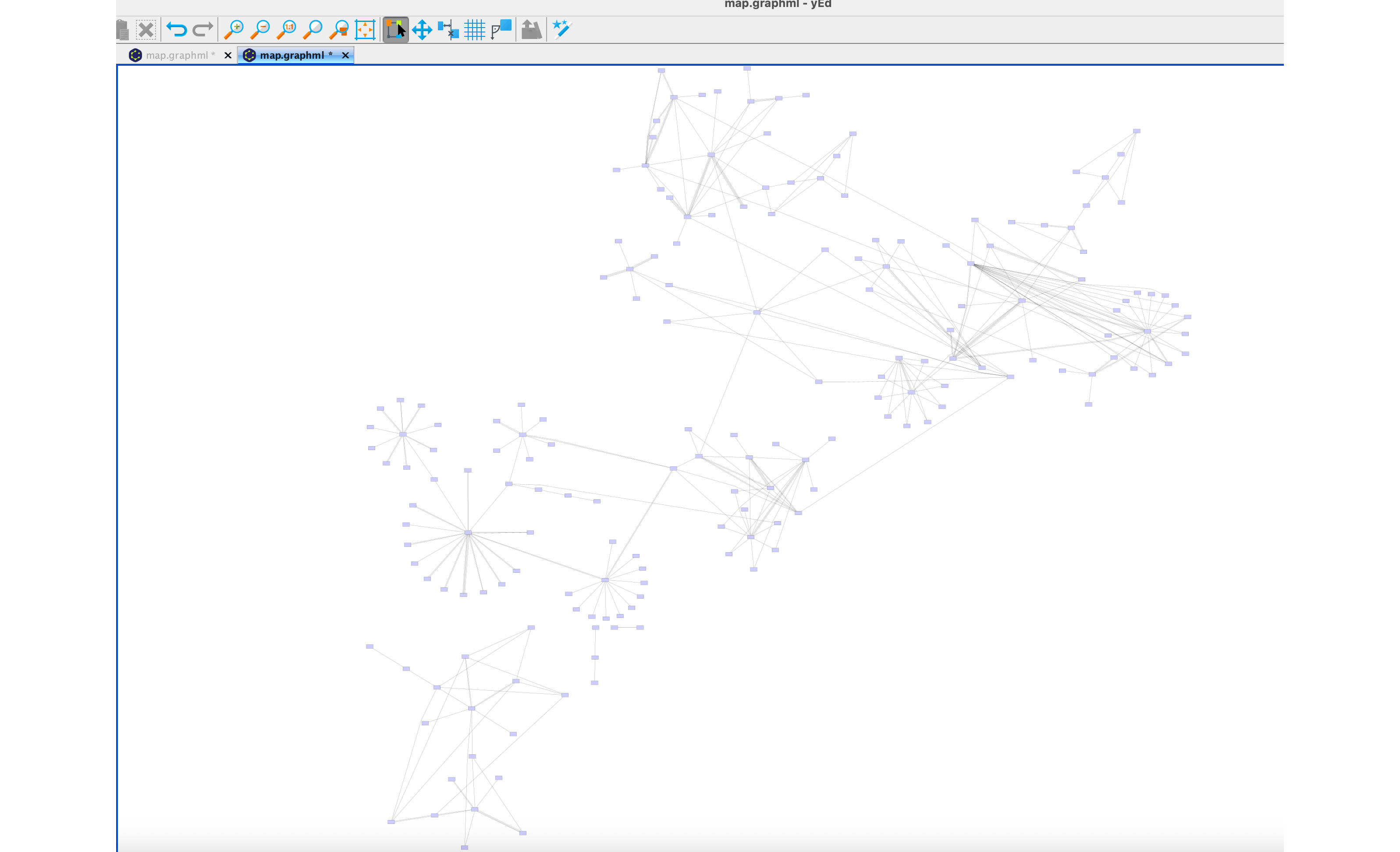 Scale - 181 nodes across Map Viewer, Draw.io, and yEd
