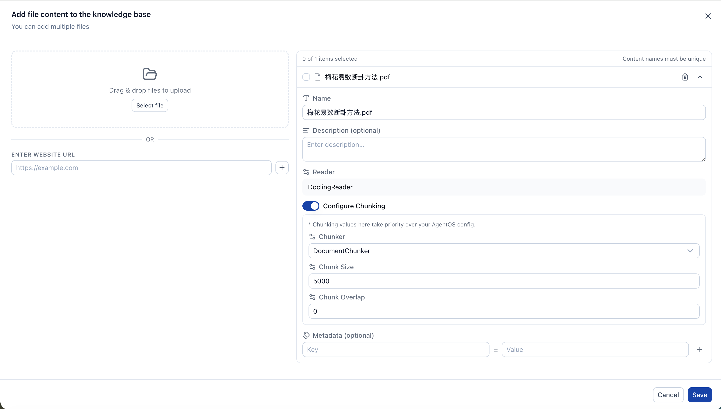OpenFox Web — Knowledge Add Content