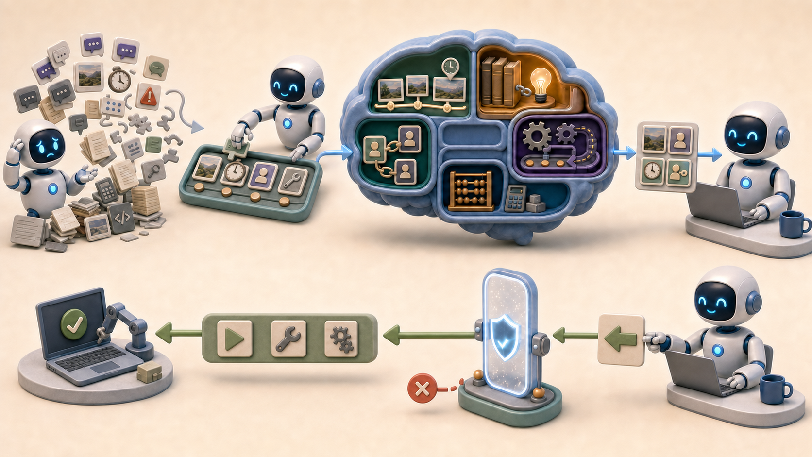 Past sessions are organized into the right project memory so the next AI session can continue.