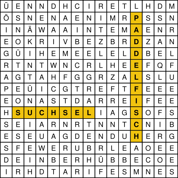 Paddelfisch Suchsel