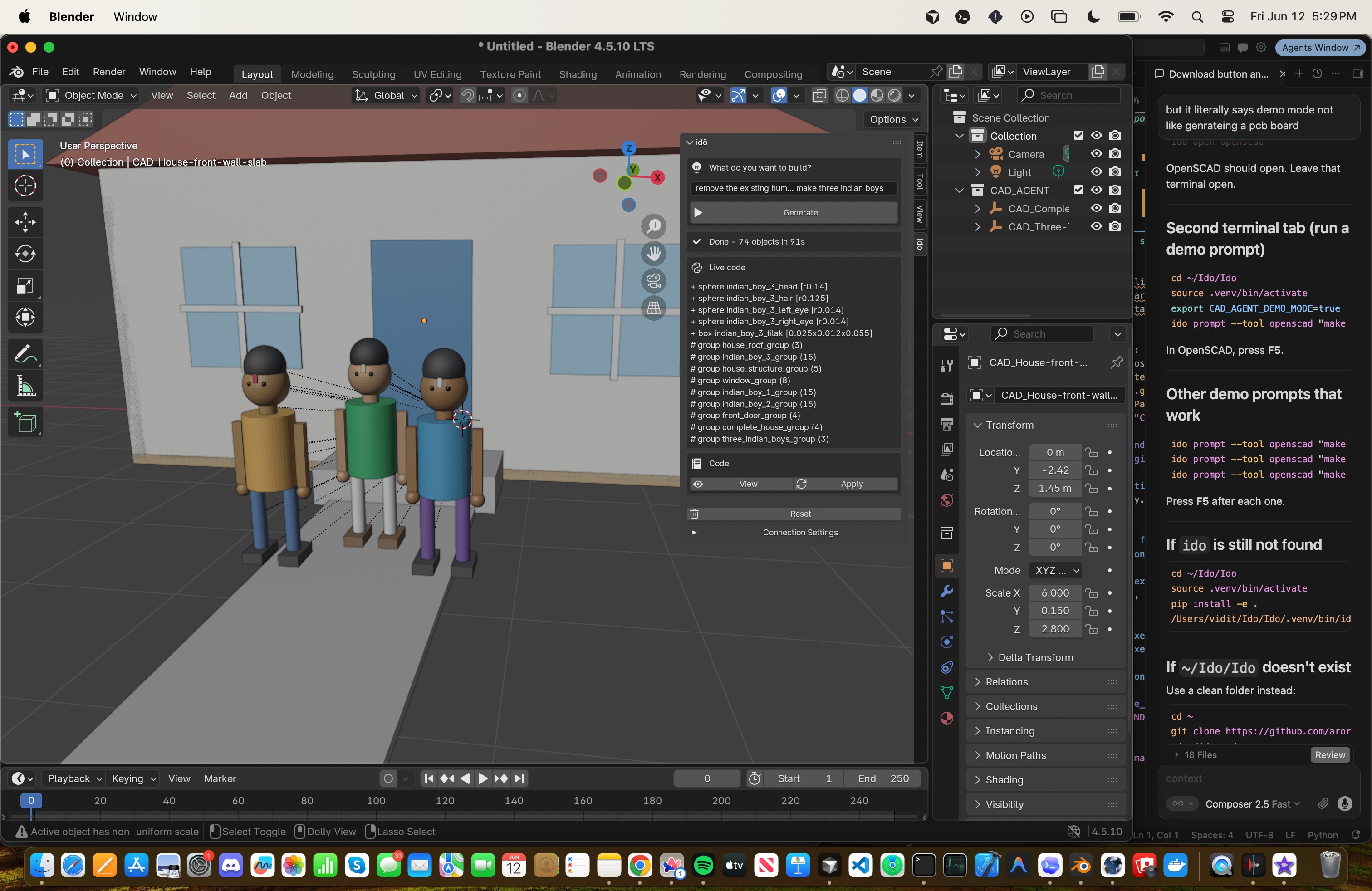 Blender example 5