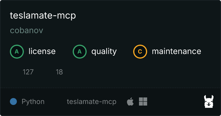 teslamate-mcp MCP server
