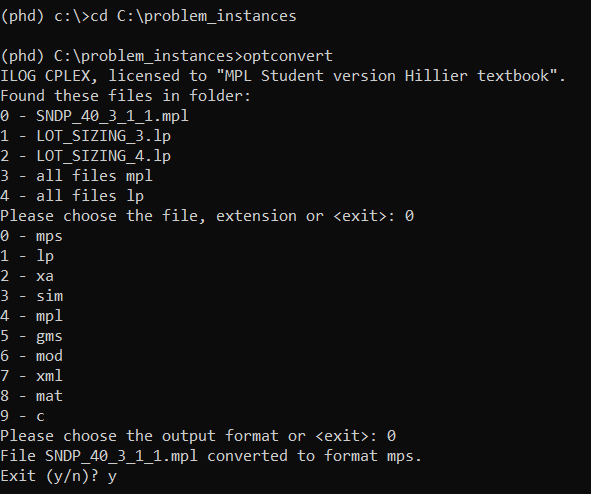 CLI example