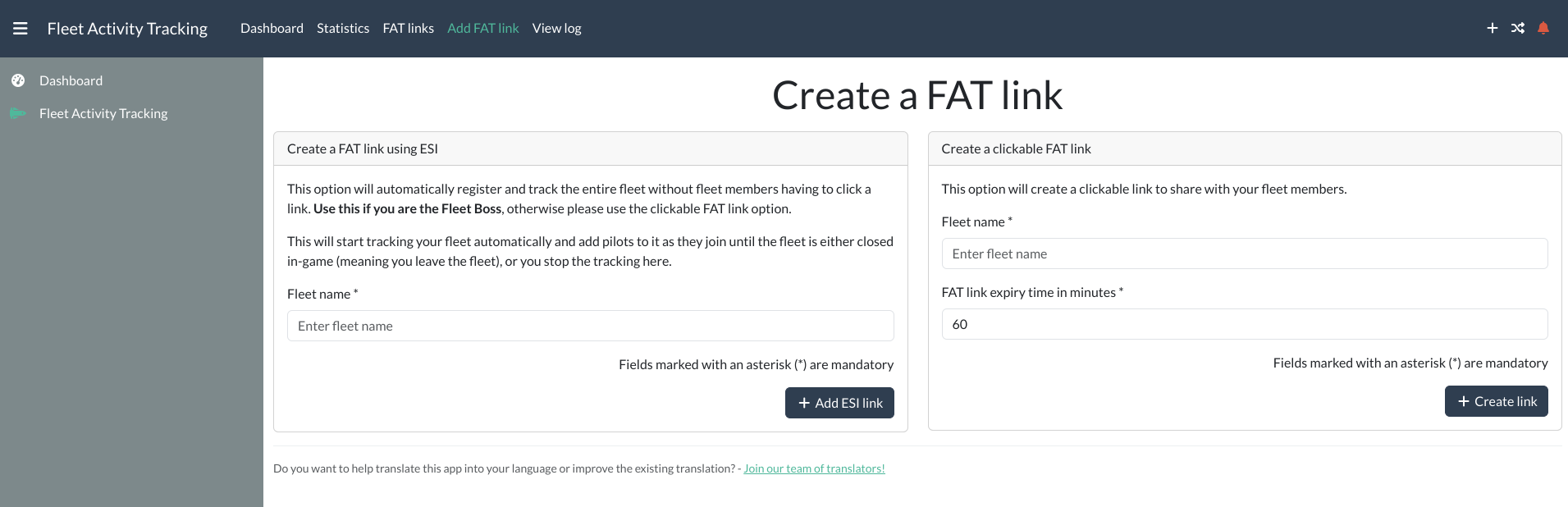 Add Fat Link View for FCs