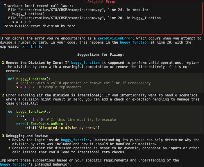Error Translator Logs