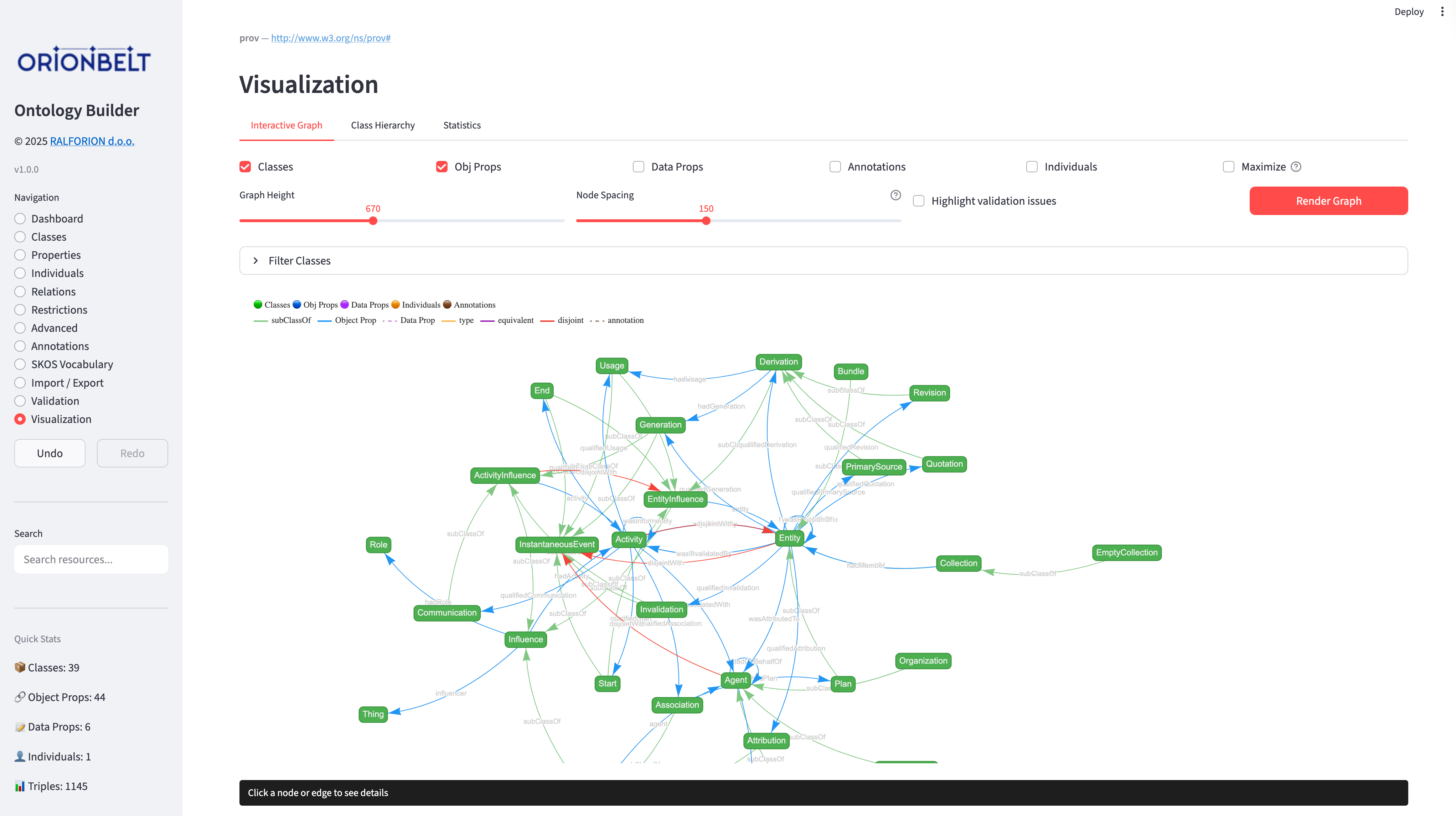OrionBelt Ontology Builder Screenshot