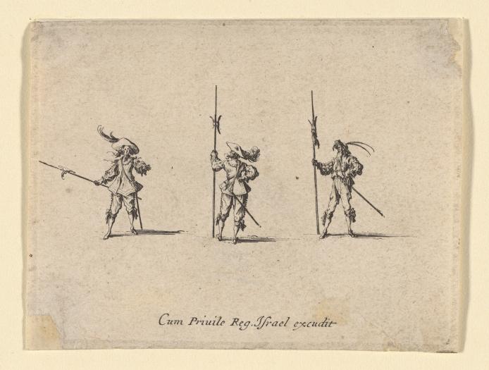 Jacques Callot, Drill with halberds (NGV 32320, public domain)