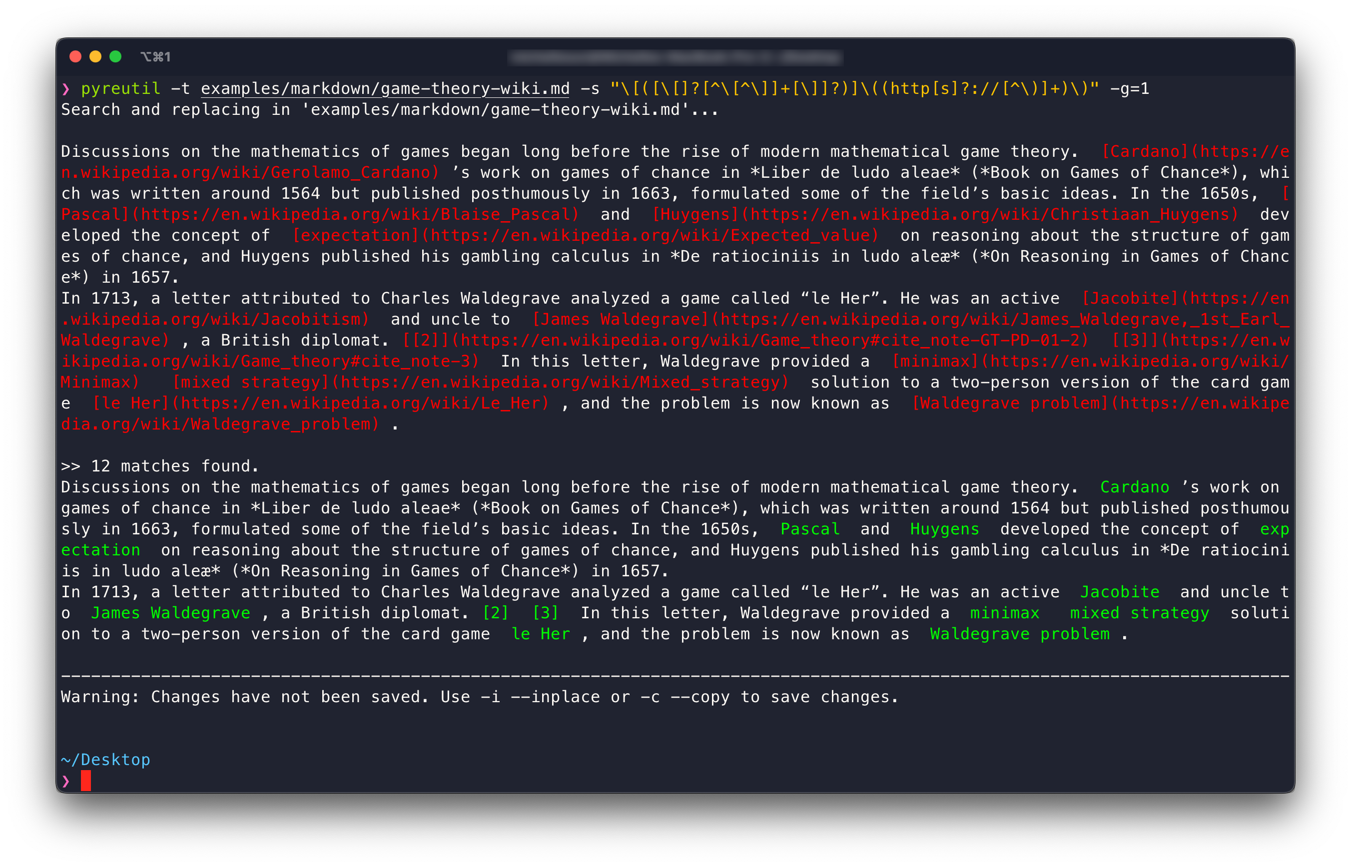 Search and replace with regex groups