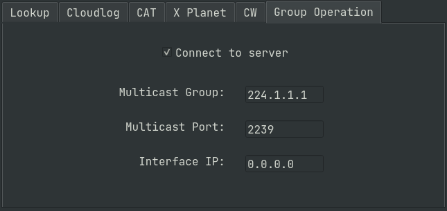 Picture showing settings dialog tab