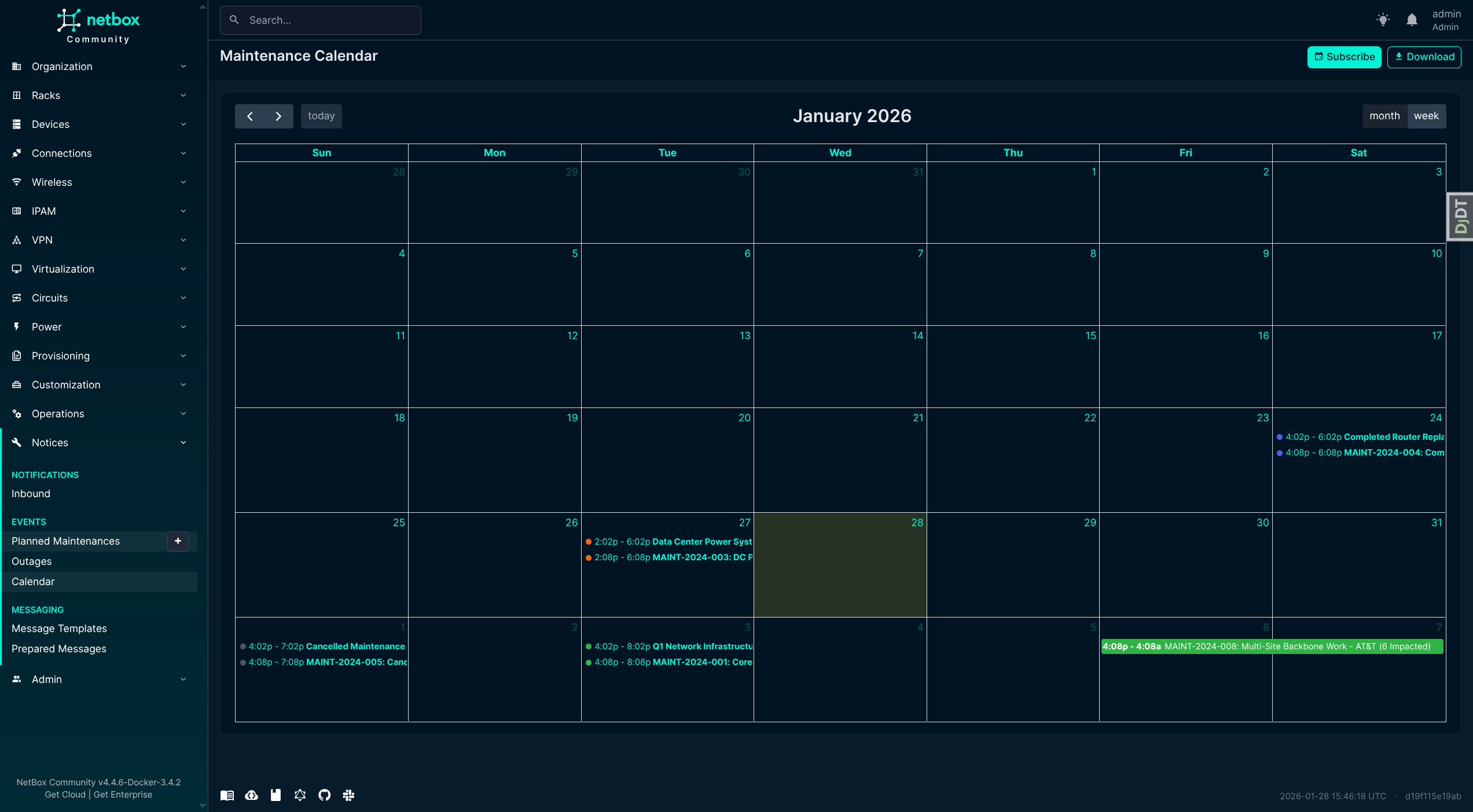 Calendar View