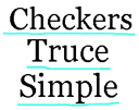 checkers truce simple