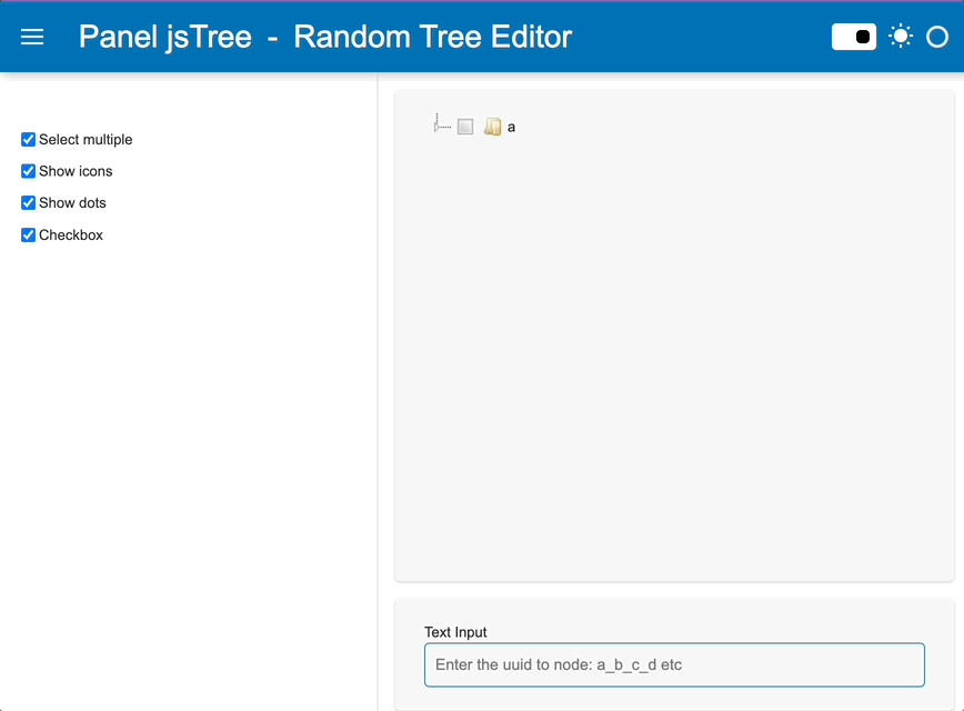 Randomw Tree App Example