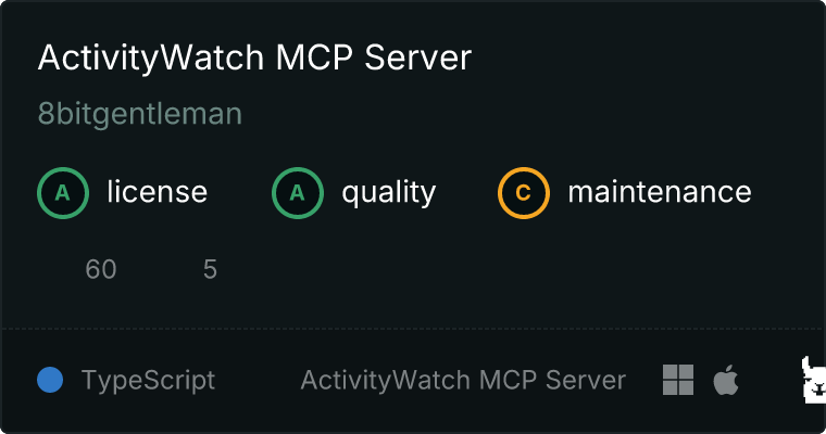 ActivityWatch Server MCP server