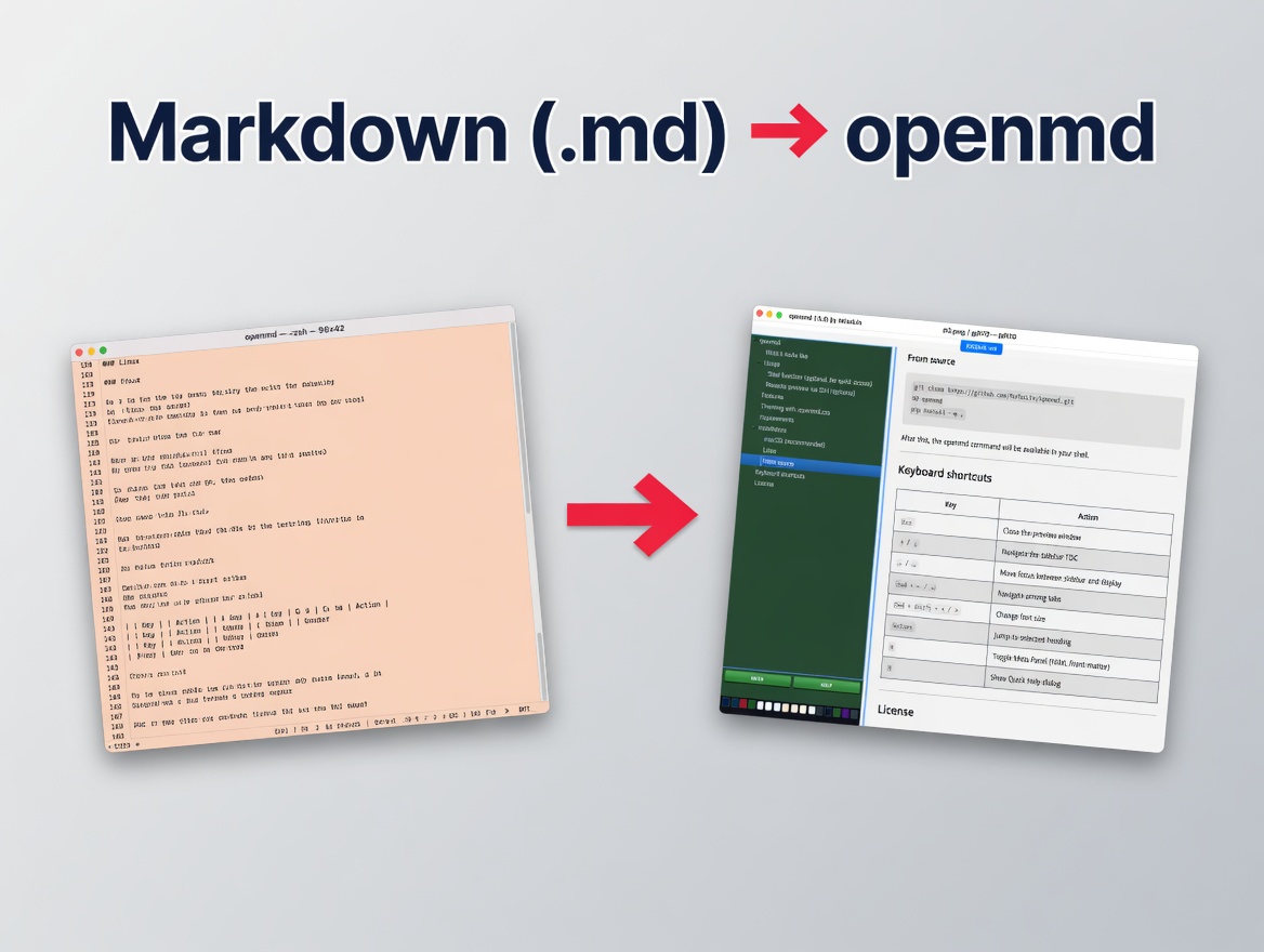 openmd with multiple tabs and TOC sidebar