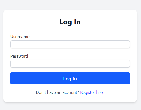 User Login Interface