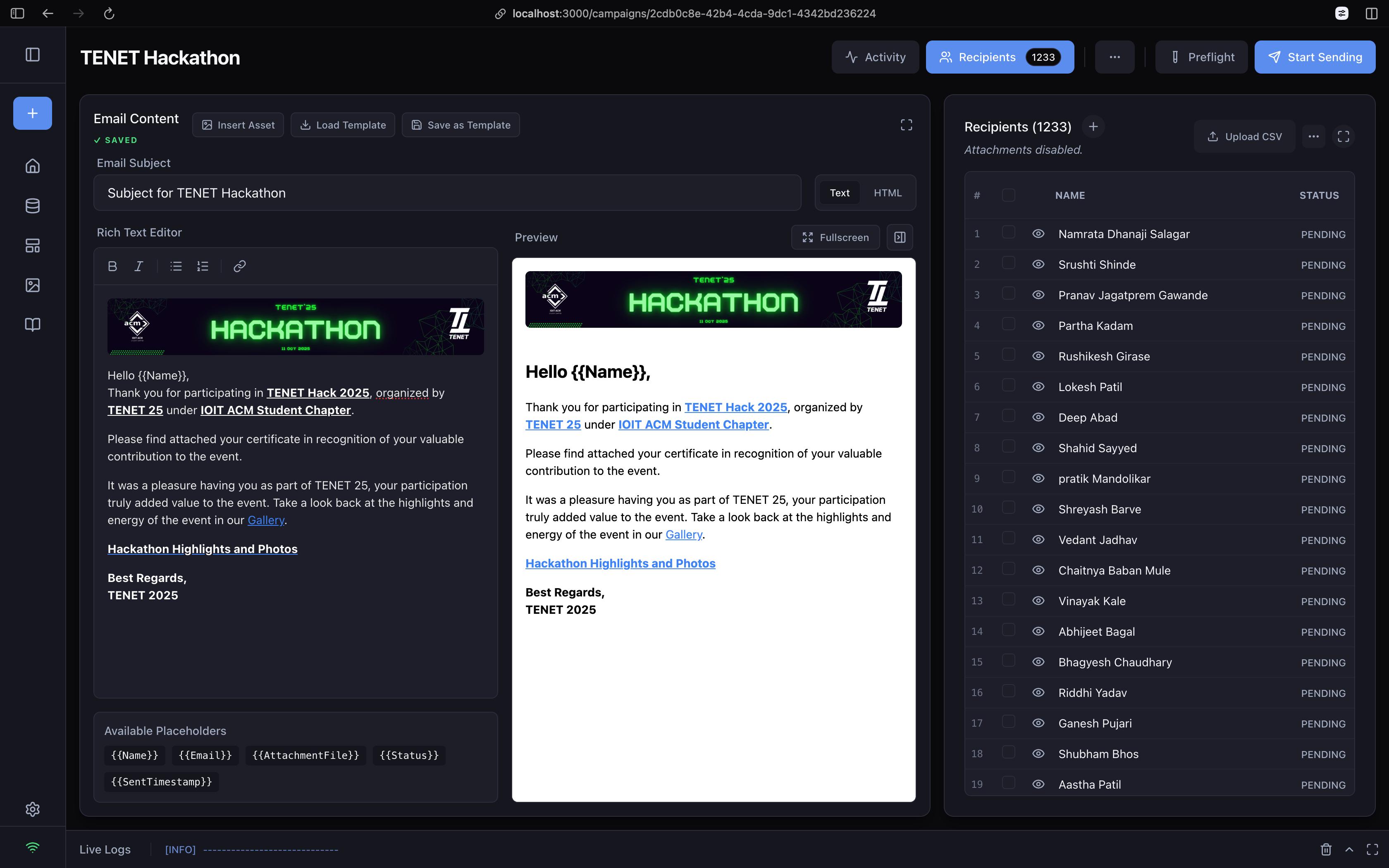 Email Editor