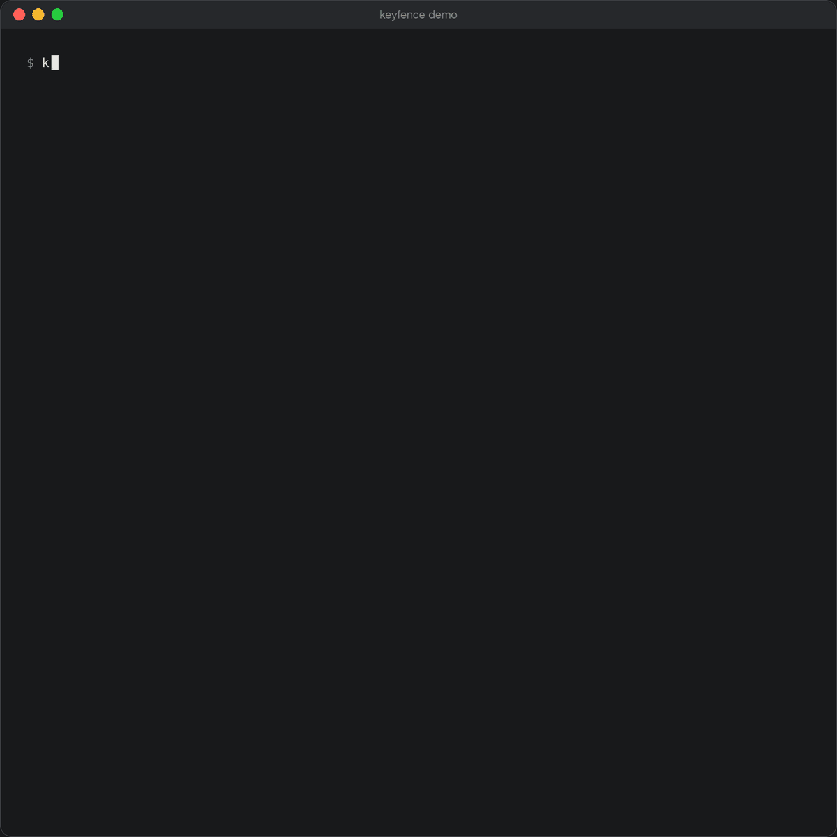 keyfence demo: the same request in audit, redact, placeholder and block mode