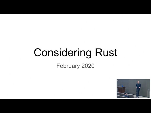 Considering Rust