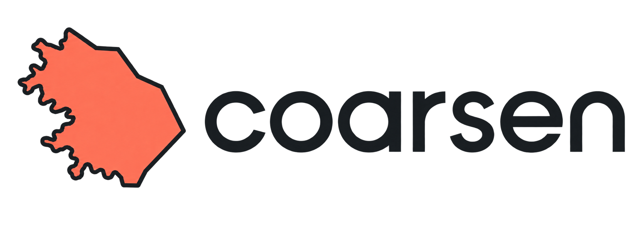 coarsen — detailed polygon boundaries reduced to clean edges