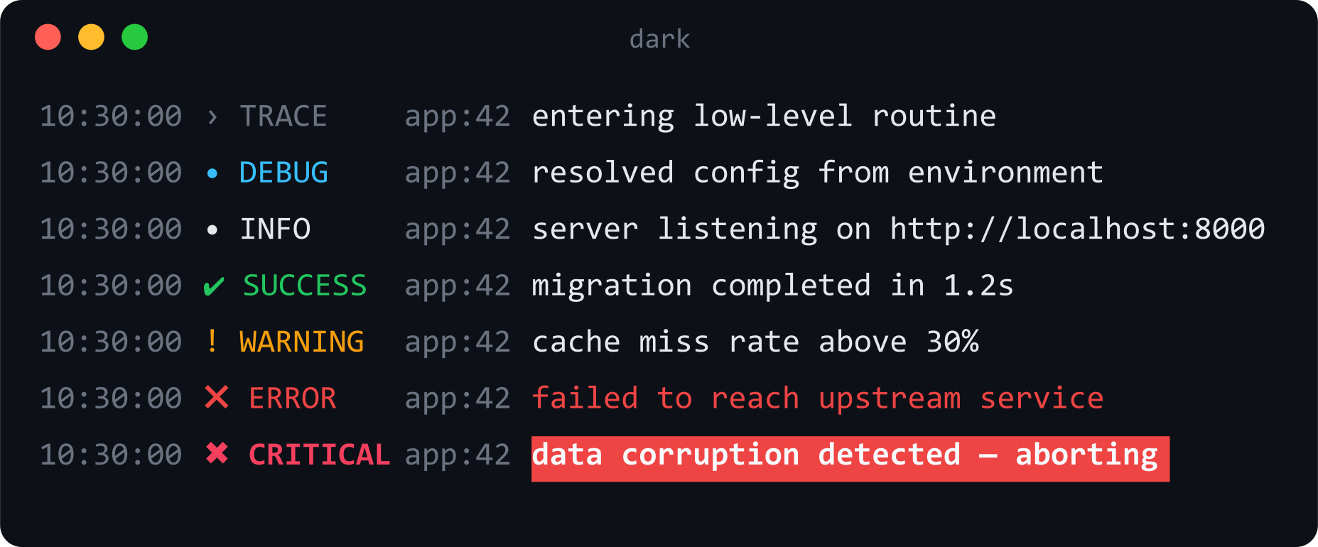 dark theme