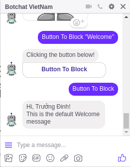 Button to Block